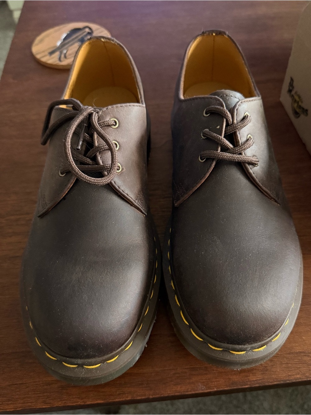 Dr. Martens 1461 Crazy Horse Dark Brown NWB – Men's 9 / Women's 10